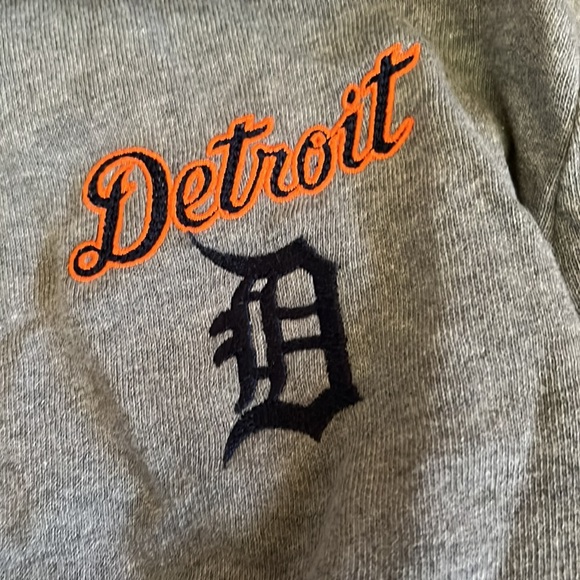 PINK DETROIT TIGERS HOODIE , gray , M - Picture 3 of 4